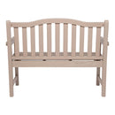 SHINE COMPANY 4212 22-IN W X 36-IN H GRAY STONE CEDAR GARDEN BENCH - Like New