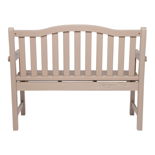 SHINE COMPANY 4212 22-IN W X 36-IN H GRAY STONE CEDAR GARDEN BENCH - Like New