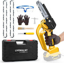 LIVOWALNY Mini chainsaw DeWalt 20V battery Corless No Battery A0001 - Yellow - Like New