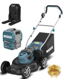 WESCO WS8706U 60v 22" Cordless Lawn Mower - BLUE - Like New