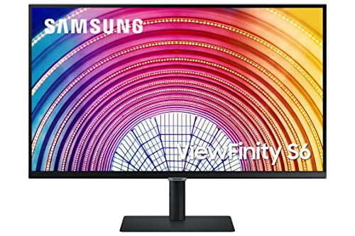 SAMSUNG S6 32 INCH 2K QHD 2560 X 1440 60HZ HDMI USB HUB LS32A600NANXGO BLACK - Like New