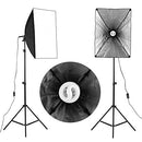 Andoer Softbox Lighting Kit,2 Pcs 20X28 Inch Softboxes,2Pcs 6.6 ft Light Stands - Brand New