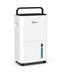 BRITSOU 34 PINT DEHUMIDIFIER FOR BASEMENT WITH DRAIN PD11CS - WHITE/BLACK - Like New