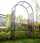 Better Garden Steel Garden Arch, 6'7" High x 3'7" Wide - BLACK - Brand New