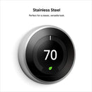 Google Nest Learning Thermostat 3rd Gen T3007ES - Stainless - Scratch & Dent