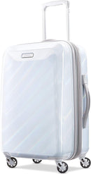 AMERICAN TOURISTER MOONLIGHT LUGGAGE, IRIDESCENT WHITE, CHECKED-MEDIUM 24 IN - Like New