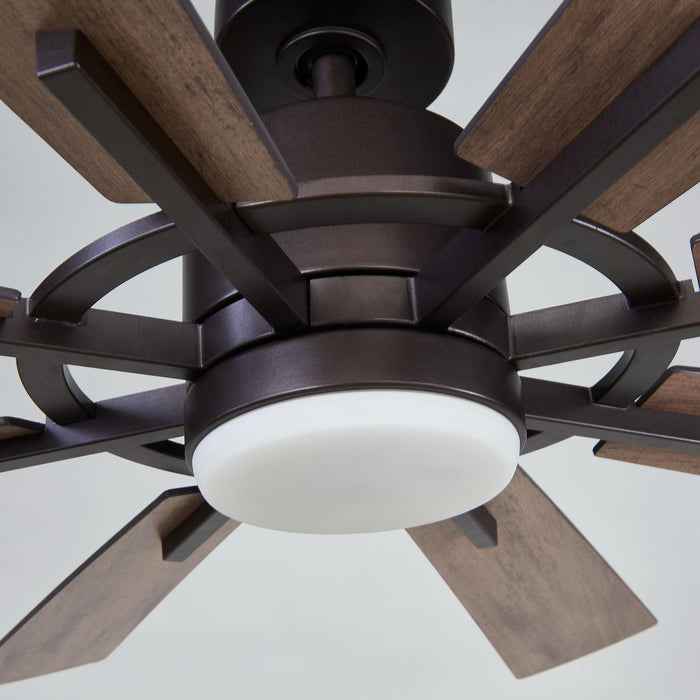PARROT UNCLE 60" ORETHA WINDMILL DC CEILING FAN LED LIGHTING - OIL-RUBBED BRONZE - Like New
