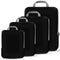 PANDA JOYS 4 Set Compression Packing Cubes Travel - Travel Accessories Black - Like New