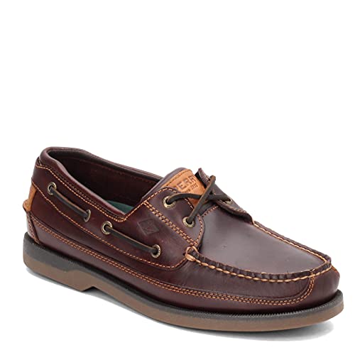 SPERRY MENS MAKO 2-EYE BOAT SHOE COLOR AMARETTO  SIZE 11.5 - Like New