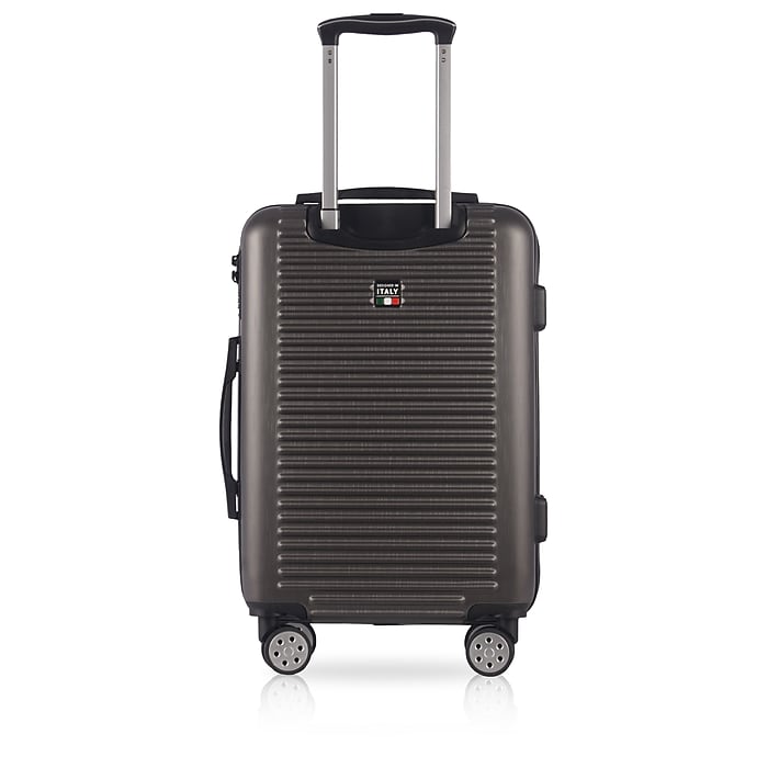 TUCCI 3-PIECE HARDSIDE SPINNER CARRY-ON LUGGAGE SET TSA FRIENDLY - CHARCOAL Like New