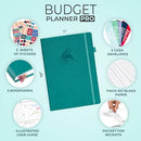 CLEVER FOX BUDGET PLANNER PRO - FINANCIAL ORGANIZER (7"X10") - TURQUOISE - Brand New