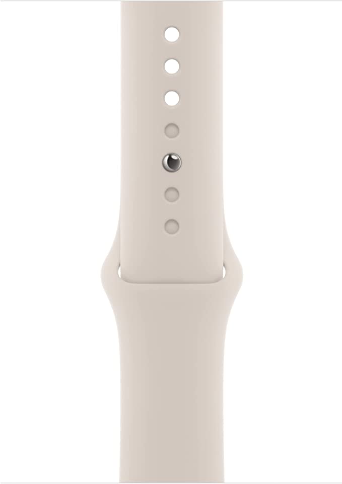 APPLE WATCH 45MM SPORT BAND SIZE S/M MPLV3AM/A - STARLIGHT - Like New