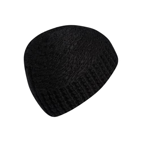 ADIDAS WOMEN'S WHITTIER BEANIE STANDARD FIT ACRYLIC KNIT SIZE WOMEN - BLACK - Brand New