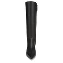 Franco Sarto Women's Jennalyn Fashion Boot Black Faux Leather 11 M - Brand New