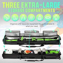 TUYOHW DOUBLE ROLLING SKI BAG PADDED WATERPROOF WHEELED SKI BAG 180CM - BLACK - Like New