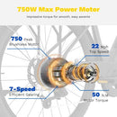 ZDZA ELECTRIC BIKE ZA02, 1200W PEAK MOTOR, 26'' CITY CRUISER - Scratch & Dent