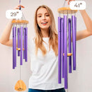 UpBlend 29" Purple Aluminum Wind Chimes for Outside, Soprano, D Major - Brand New