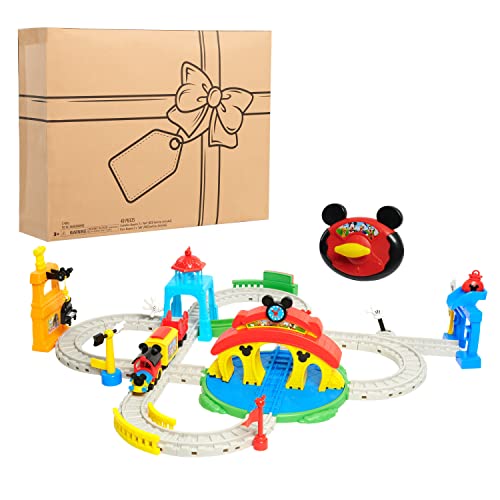 DISNEY STORE JUNIOR MICKEY MOUSE AROUND TOWN TRACK 35-PIECE REMOTE 38054 -MULTI - Like New
