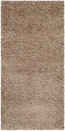 SAFAVIEH Milan Shag Collection 2' x 4' Dark Beige SG180 Solid Non-Shedding - Brand New
