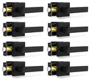 RAZCC PRIVACY DOOR LEVERS RAZCC 8 PACK MATTE BLACK DOOR HANDLES - BLACK - Like New