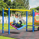 SORBUS 60" SAUCER SWING KIDS 700LBS BIG PLATFORM TREE GLIDER THERAPY MULTICOLOR - Like New