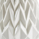 RIVET AMAZON BRAND RIVET MODERN GEOMETRIC PATTERN VASE, 12.25"H - WHITE - Like New