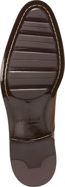COLE HAAN LENOX HILL OXFORD PLAIN TOE BRITISH TAN/BLACK/DK NATURAL SIZE 9.5 - Like New