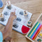 MELISSA & DOUG PAW PATROL WOODEN STAMPS ACTIVITY PAD 25 PIECES - MULTI-COLOR - Like New