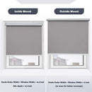 Acholo Roller Shades Blackout Cordless Window Blinds 34 x 72 Inch - Gray - Brand New