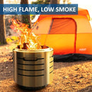 BeyondHOME 19.3" Smokeless Instant Fire Pit Stainless Steel FP19 - SILVER - Like New