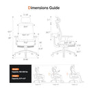 NEWTRAL ERGONOMIC CHAIR WITH FOOTREST HOME OFFICE MAGICH-BP - BLACK - Like New