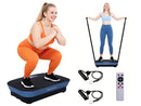 HOPHORSE VIBRATING PLATE MACHINE 180 SPEEDS SHAKE PLATE WHOLE BODY WORKOUT BLUE - Like New