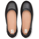 Q74-001-030 FITFLOP WOMEN'S ALLEGRO BALLET FLAT BLACK SIZE 5 - Like New
