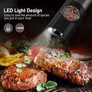 EagmaK Electric Salt and Pepper Grinder Battery Powered, 2 Pack - Dark Gray - Like New