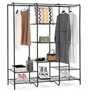 SIMPLEWISE FREESTANDING GARMENT RACK HANGING CLOTHES RACK OQGR-02 - BLACK - Like New