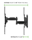 Amazon Universal Full-Motion TV Wall Mount 50-82" TVs B09534DXC5 - Black - Brand New