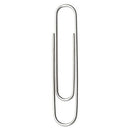 A7072580 JUMBO PAPER CLIPS, JUMBO,.041 GAUGE, 100/BX, 10BX/PK, SILVER - SILVER - Brand New