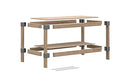 KNAPE & VOGT HEAVYWEIGHT 2' X 4' WORKBENCH KIT HEAVY-DUTY PLASTIC - GRAY - Like New