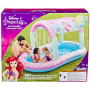 SWIMWAYS DISNEY PRINCESS ARIEL WATER CASTLE DELUXE POOL, CANOPY AND FAST - PINK - Brand New