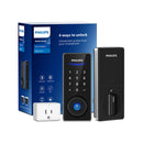 PHILIPS 4000 SERIES WI-FI BRIDGE FINGERPRINT SMART DEADBOLT - MATTE BLACK - Like New