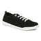 10011625 VIONIC WOMEN'S BEACH PISMO SNEAKER BLACK CANVAS SIZE 8 Like New