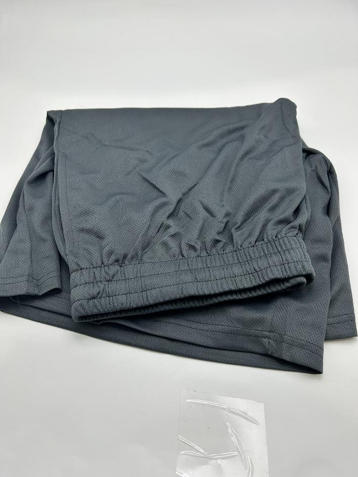 SQUARE METER MEN'S BASIC SOLID BREATHABLE SHORTS - SIZE: MEN 3XL - CHARCOAL - Brand New