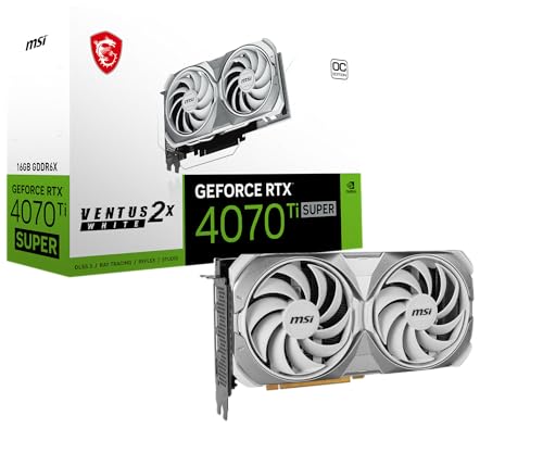 MSI GAMING RTX 4070 TI SUPER 16G VENTUS 2X WHITE OC GRAPHICS CARD - Like New