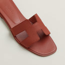 H202272Z HERMES WOMEN'S ORAN SANDAL ORANGE CANYON SIZE 11 - Like New