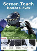 ZAIWOO HEATED GLOVES 4800MAH RECHARGEABLE WATERPROOF BATTERY BLACK SMALL - Like New