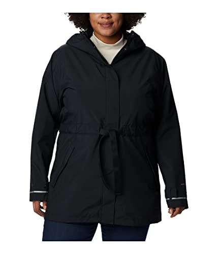 2034761 COLUMBIA WOMEN'S HERE AND THERE TRENCH II JACKET BLACK SMALL - Brand New