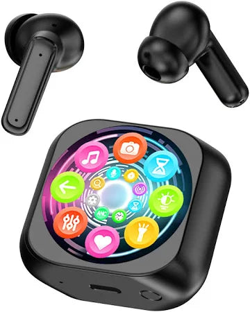 GENERIC YW12 ANC+ENC IN-EAR WIRELESS EARPHONES - BLACK - Like New