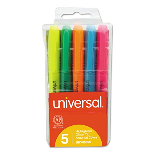 UNIVERSAL POCKET HIGHLIGHTERS - MULTI - UNV08850 - Brand New
