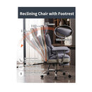 Efomao Big and Tall Office Chair 440LBS, Purple Heavy Duty Executive Chair - Like New