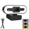 GOAIC 1080P HD WEBCAM ADJUSTABLE RING LIGHT WIDE ANGLE CAMERA - Scratch & Dent